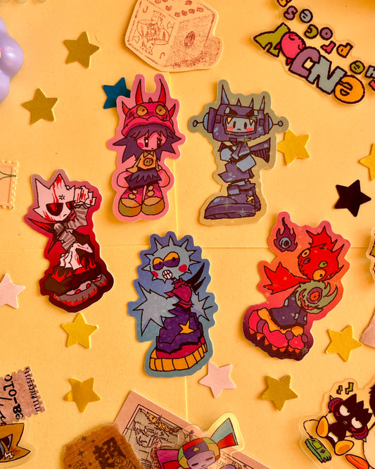 5 characters ☆ sticker-set