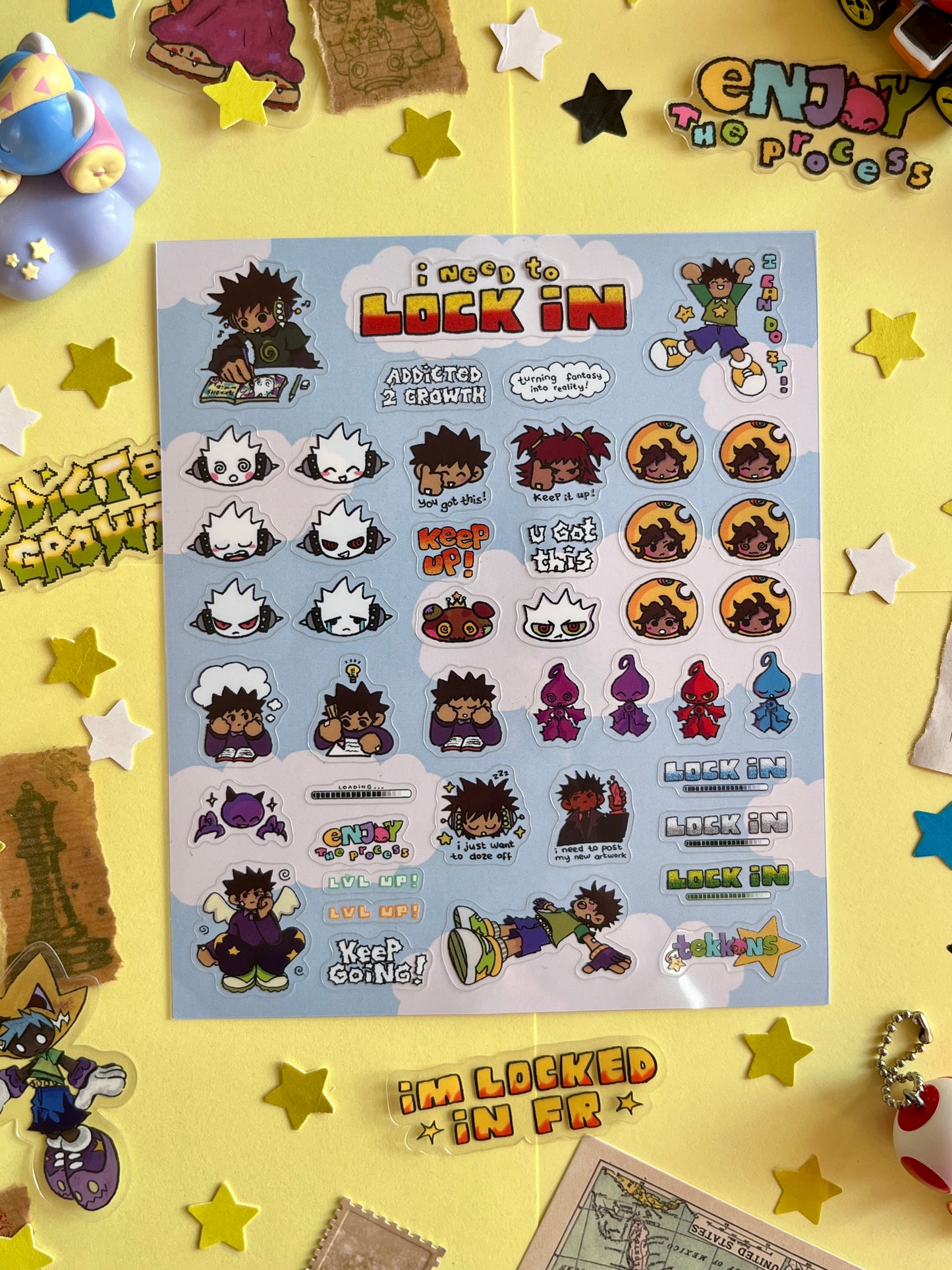 ☆ lock in sticker-sheet ☆