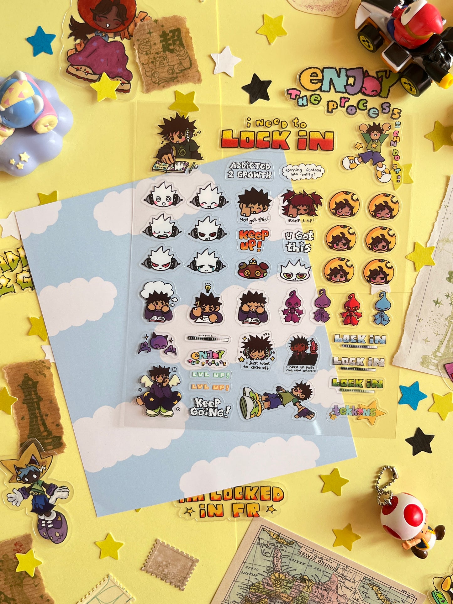 ☆ lock in sticker-sheet ☆