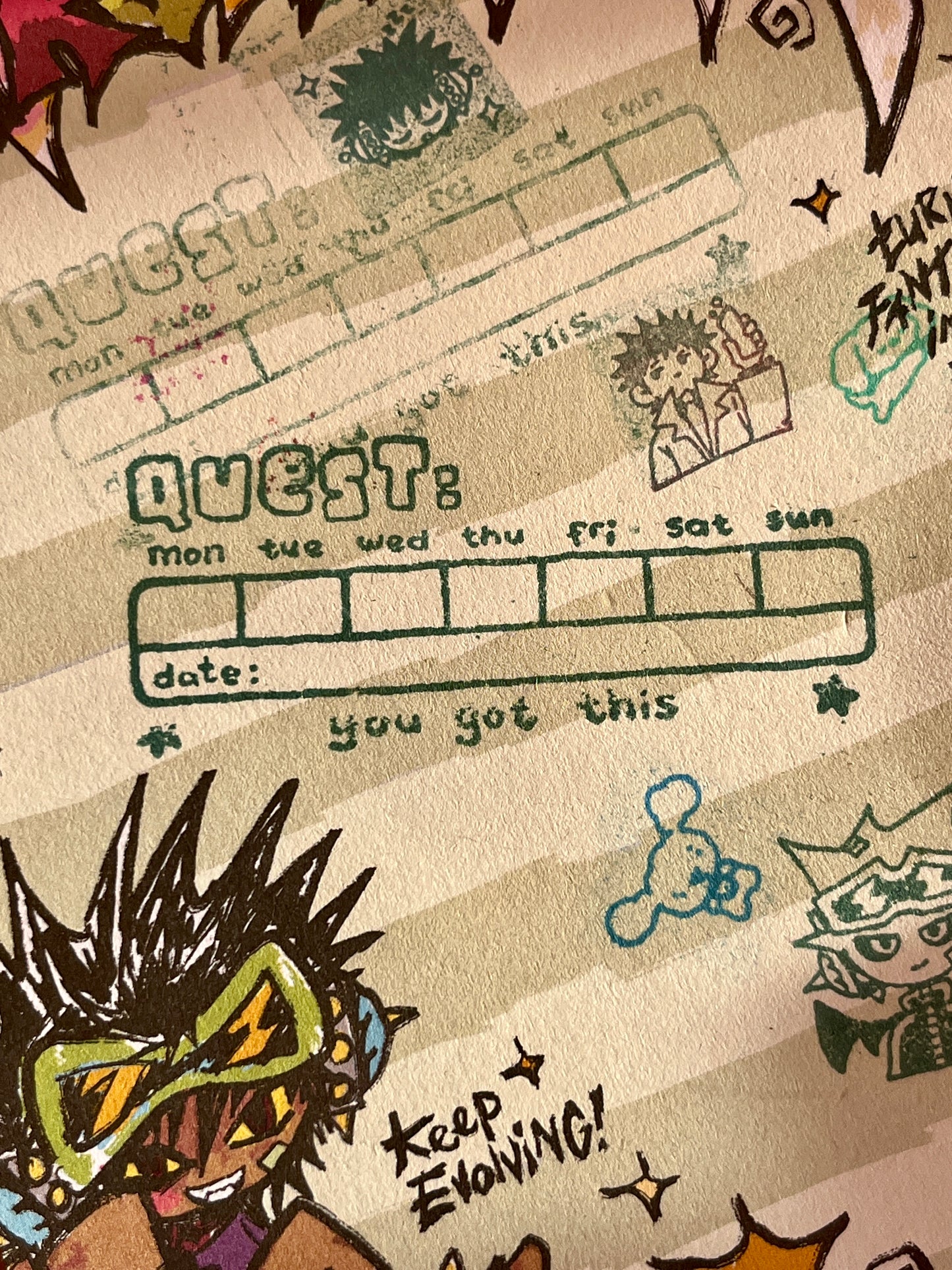 quest ☆ wooden stamp