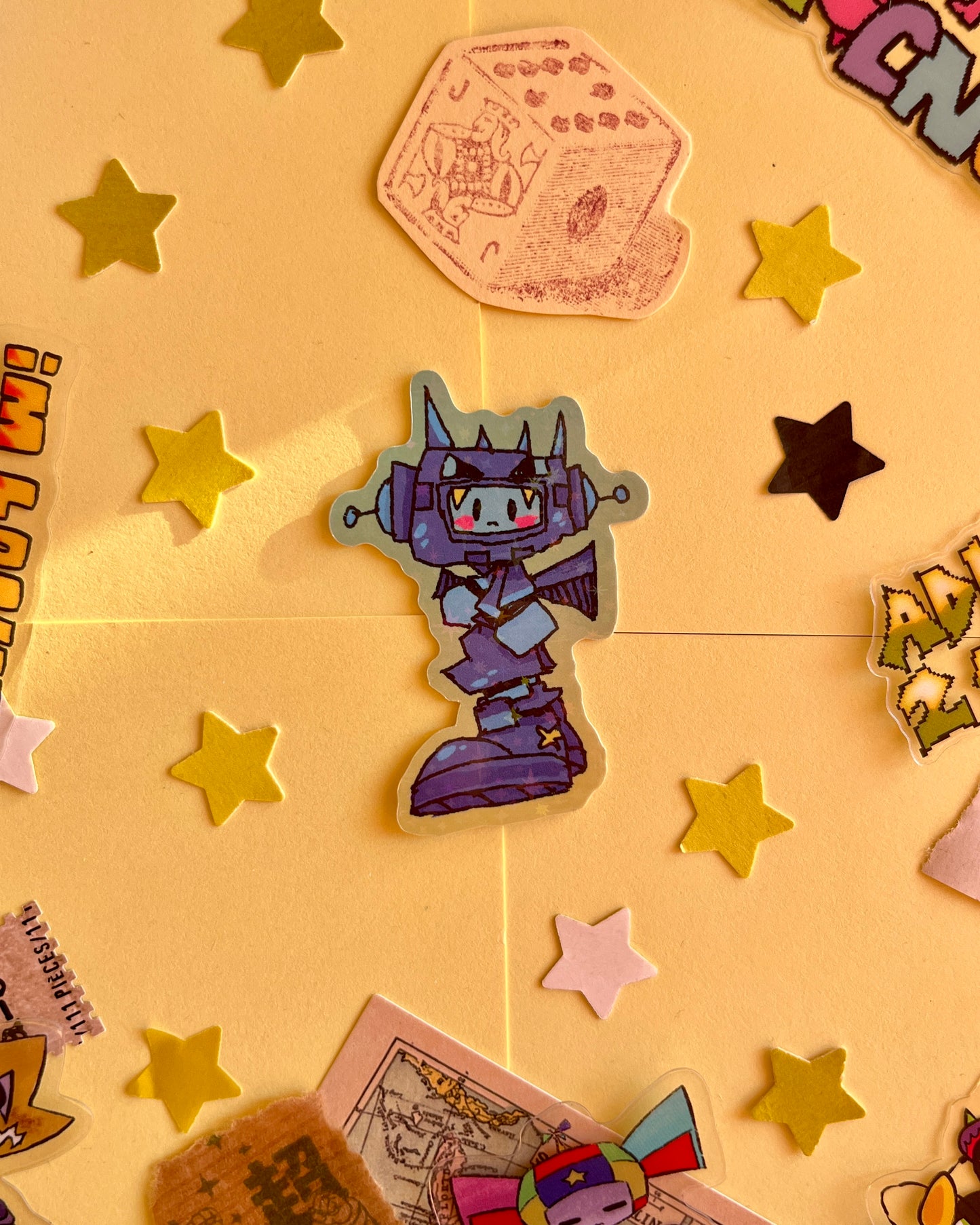 blue bot ☆ sticker