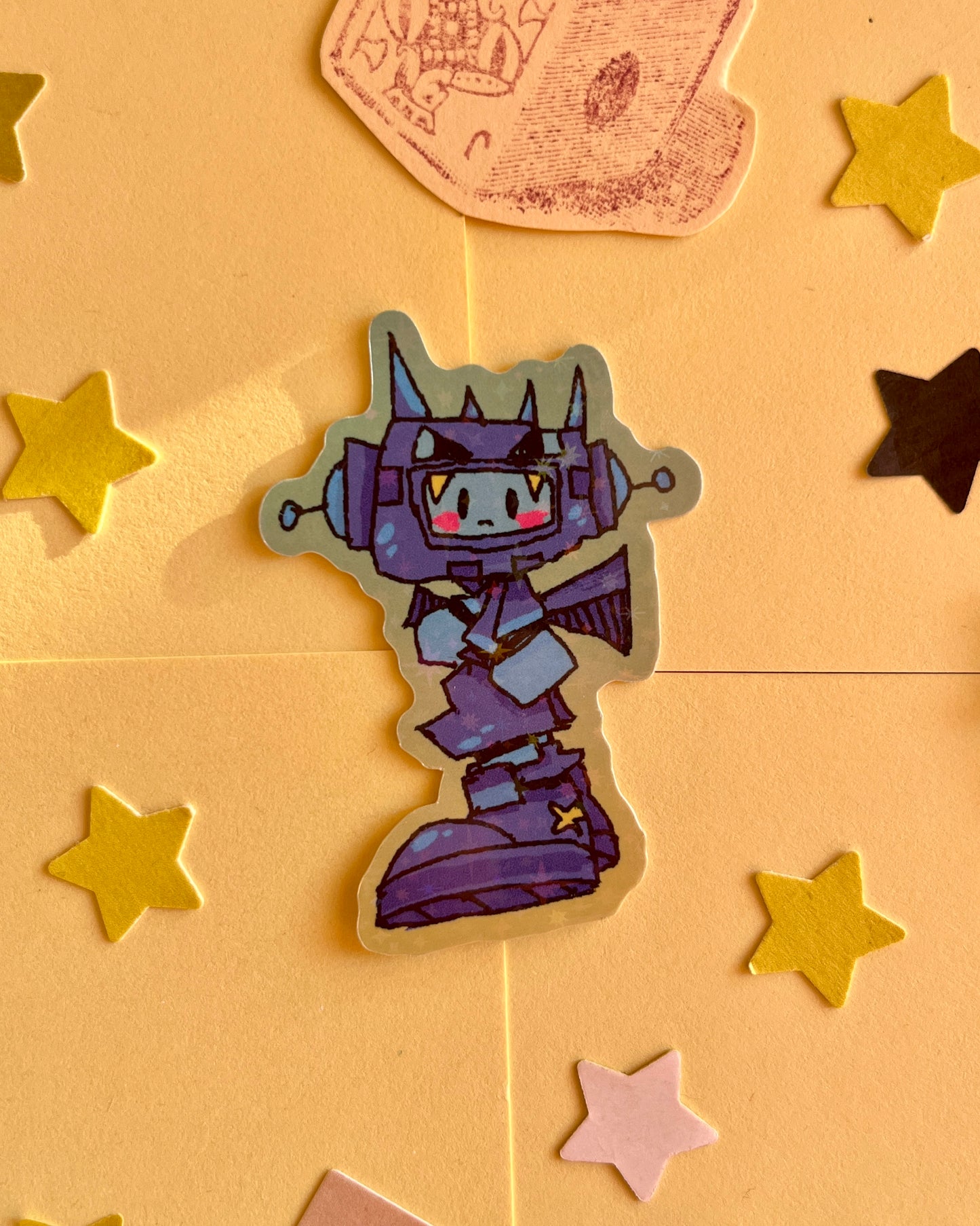 blue bot ☆ sticker