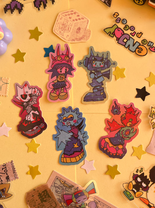 5 characters ☆ sticker-set