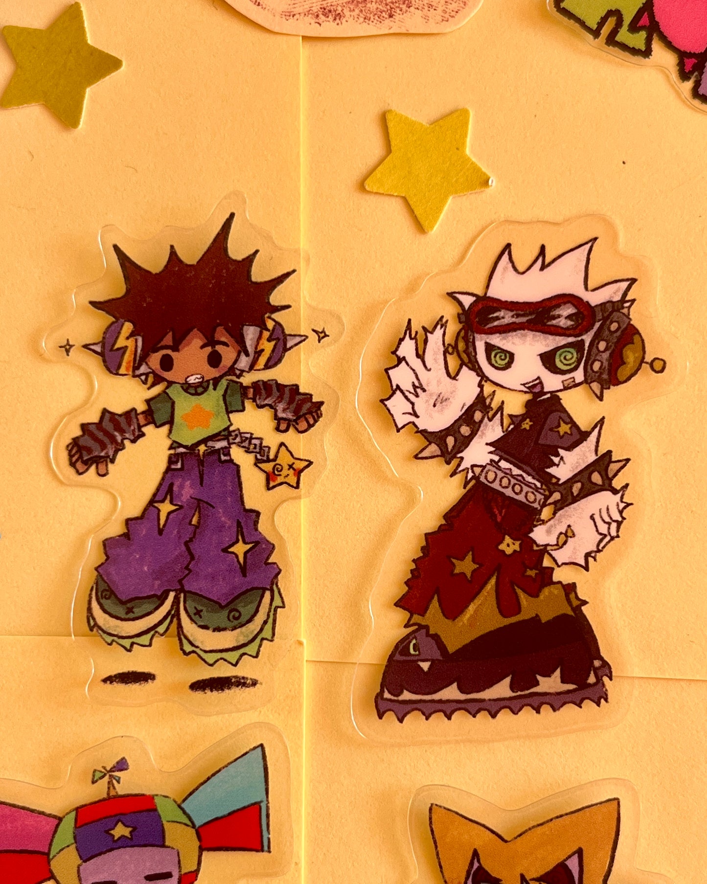 4 characters ☆ sticker-set