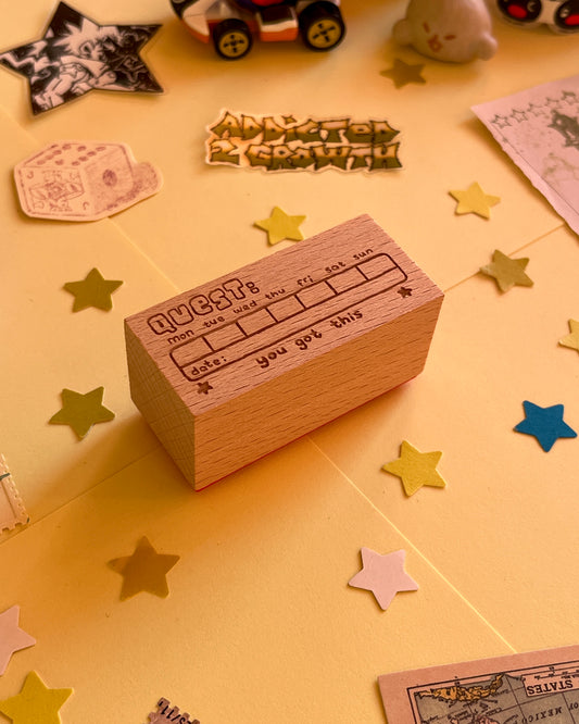 quest ☆ wooden stamp