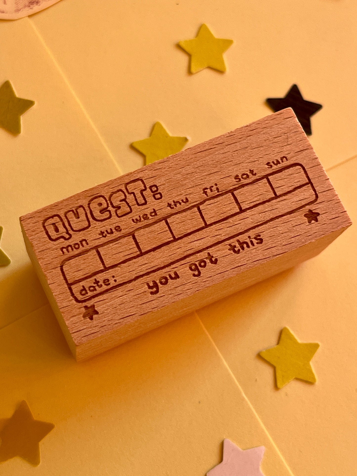 quest ☆ wooden stamp