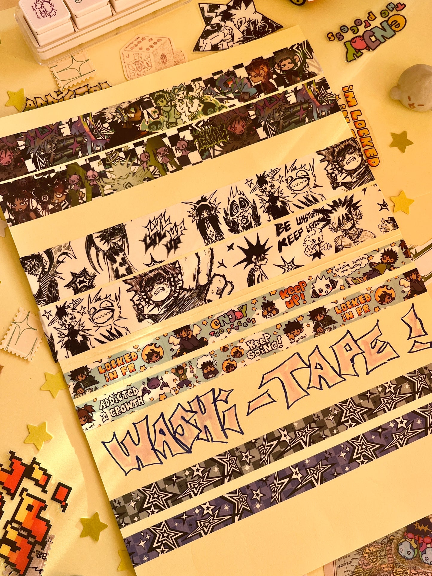 checkered ☆ washi-tape