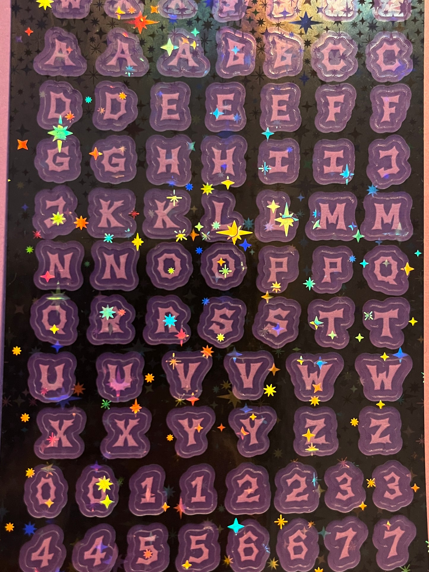 ☆ letters sticker-sheet ☆